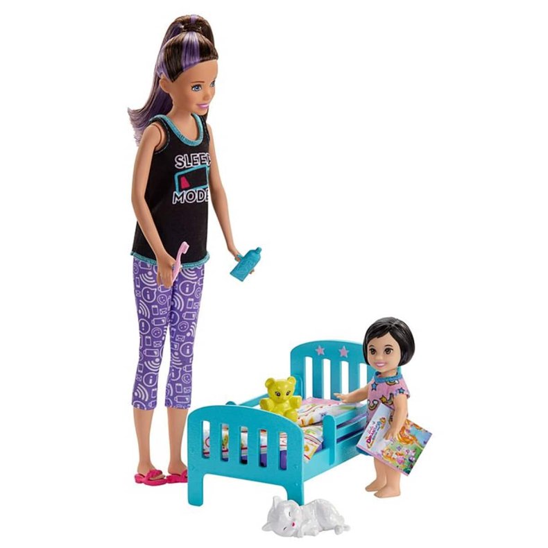Barbie - babysitter Skipper og pige ved sovetid