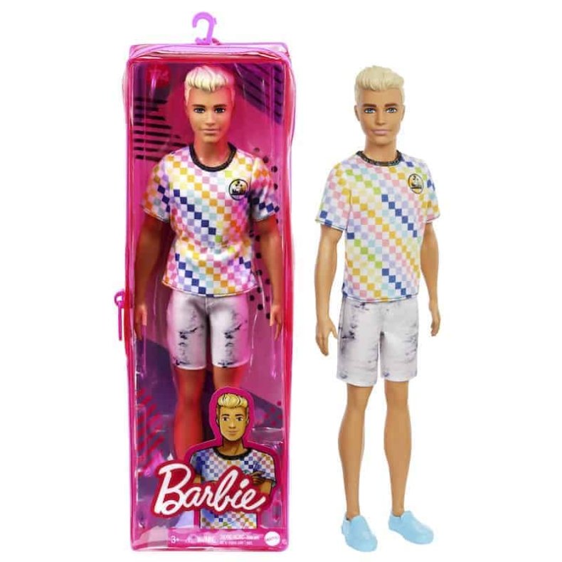 Barbie Ken Fashionista Doll Checkered Shirt